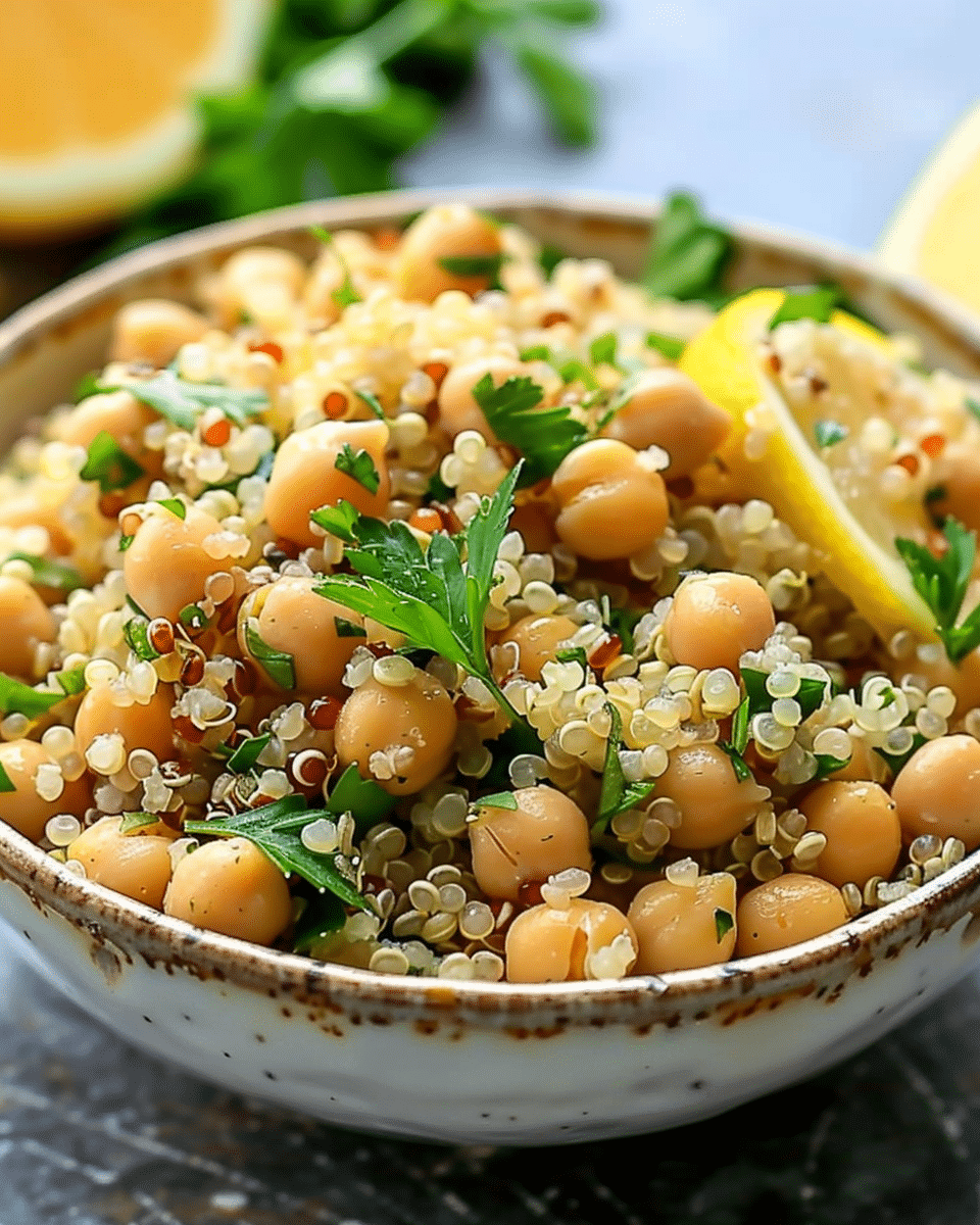 Irresistible Lemon Herb Quinoa with Chickpeas: A Nourishing Power Bowl for Clean Eating