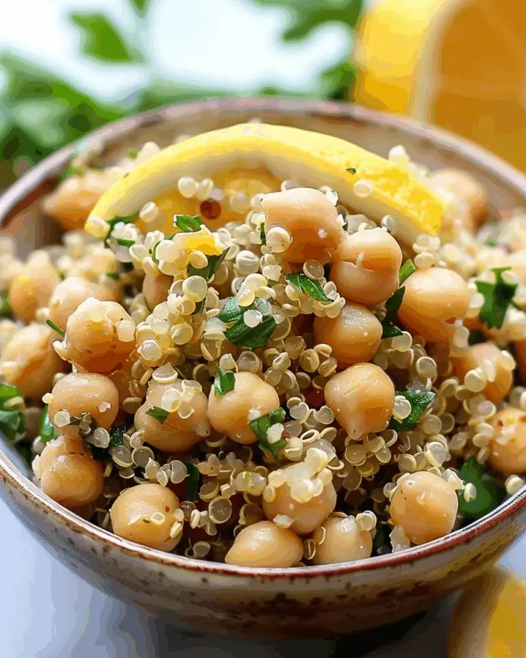 Irresistible Lemon Herb Quinoa with Chickpeas: A Nourishing Power Bowl for Clean Eating