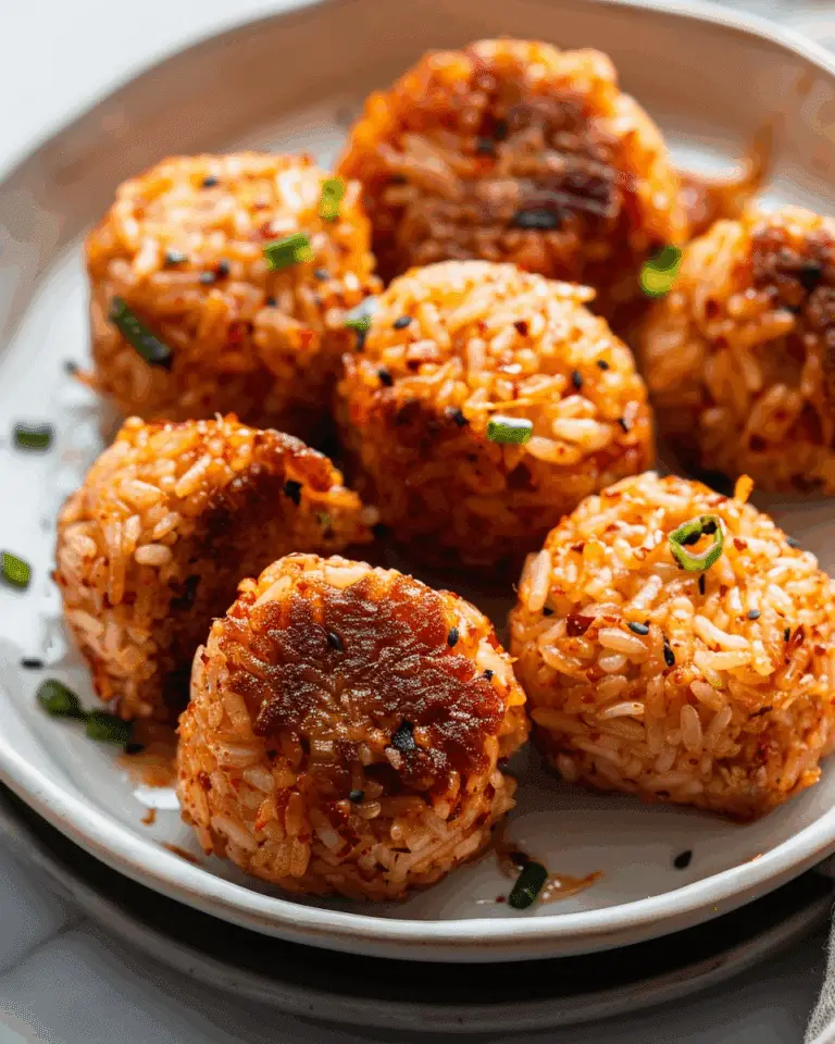 Kimchi Cheese Rice Balls