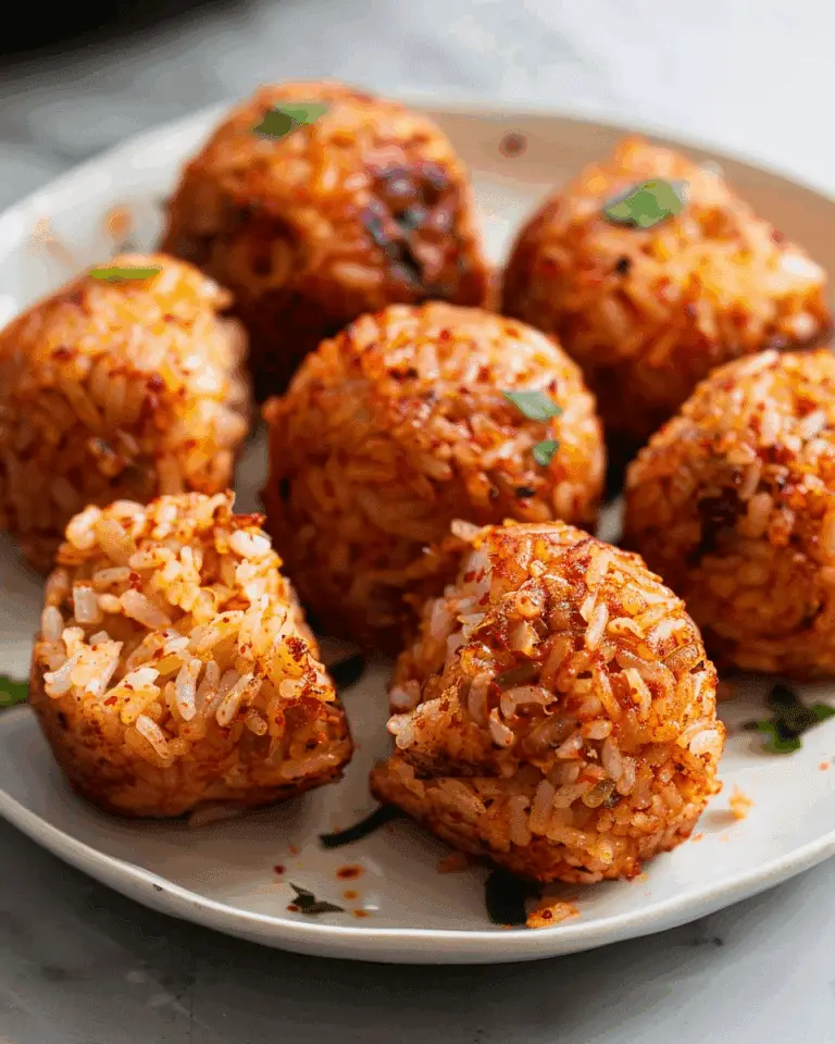 Kimchi Cheese Rice Balls