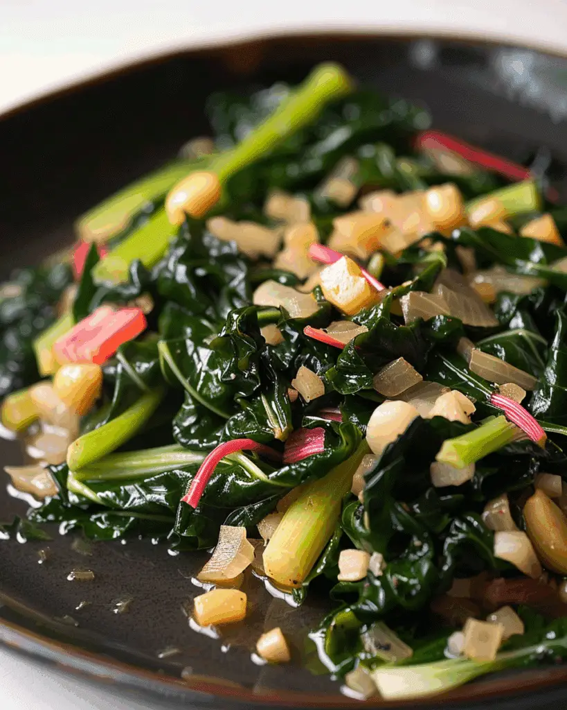 Sautéed Rainbow Chard (Italian Style)