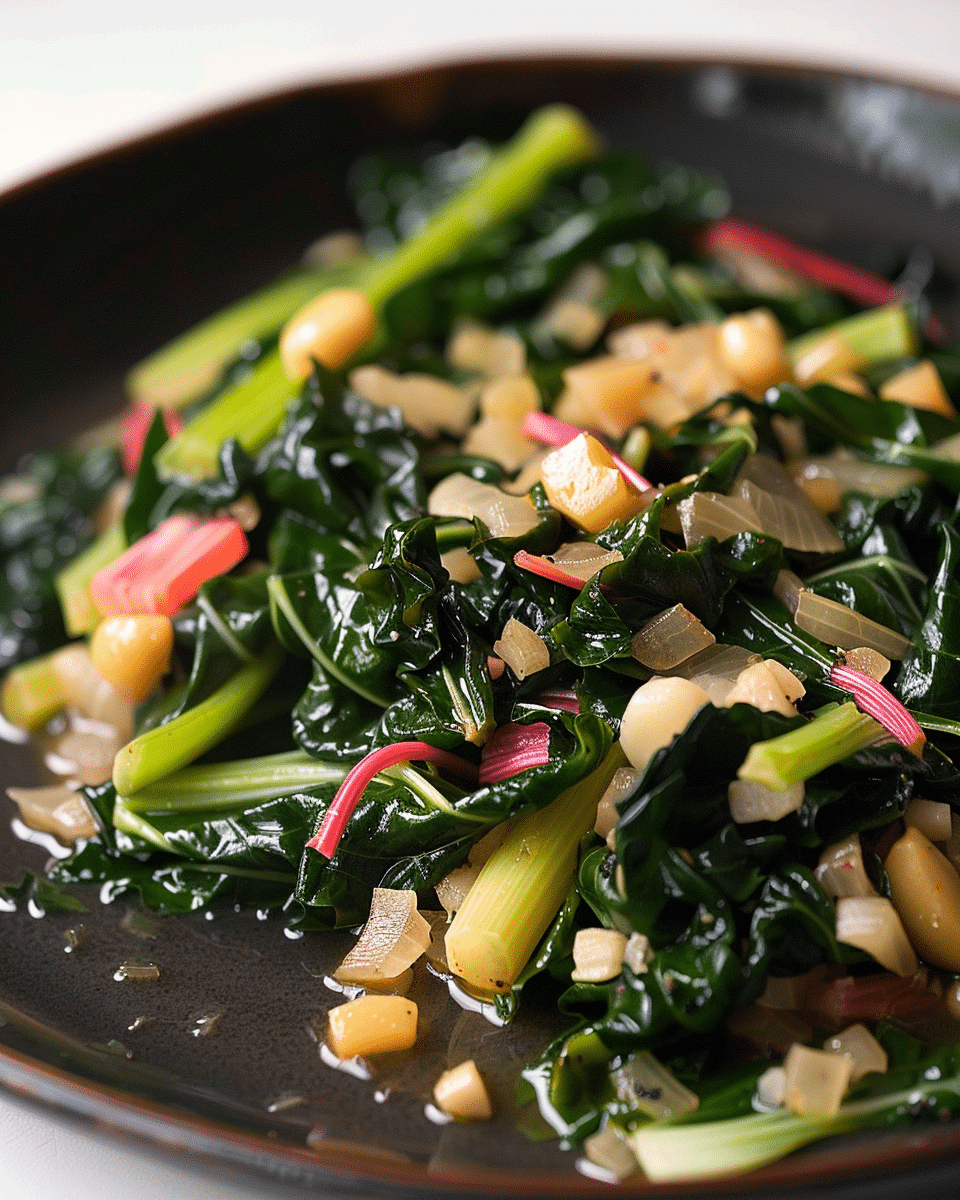 Sautéed Rainbow Chard (Italian Style)