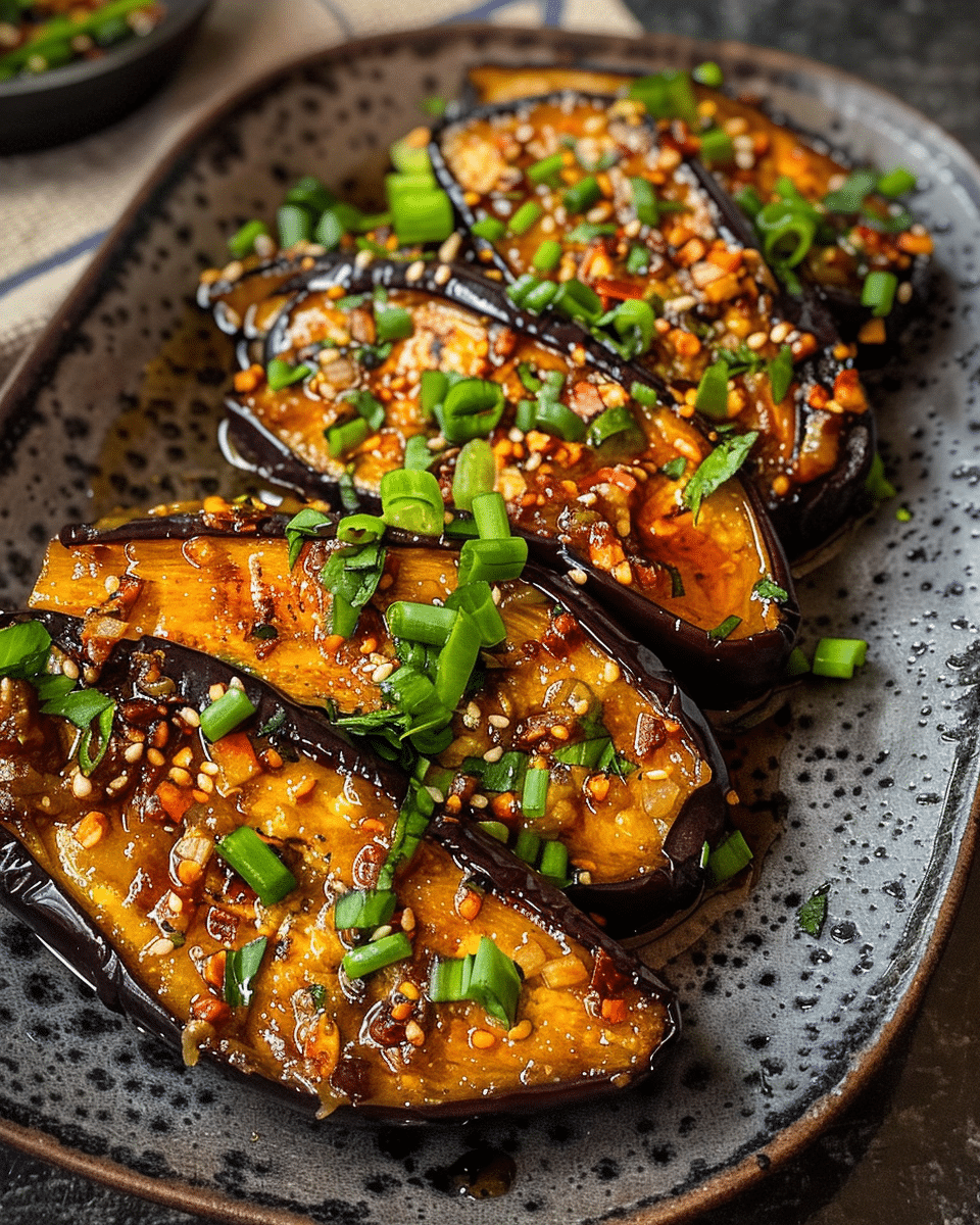 Spicy Miso Tahini Eggplant Recipe