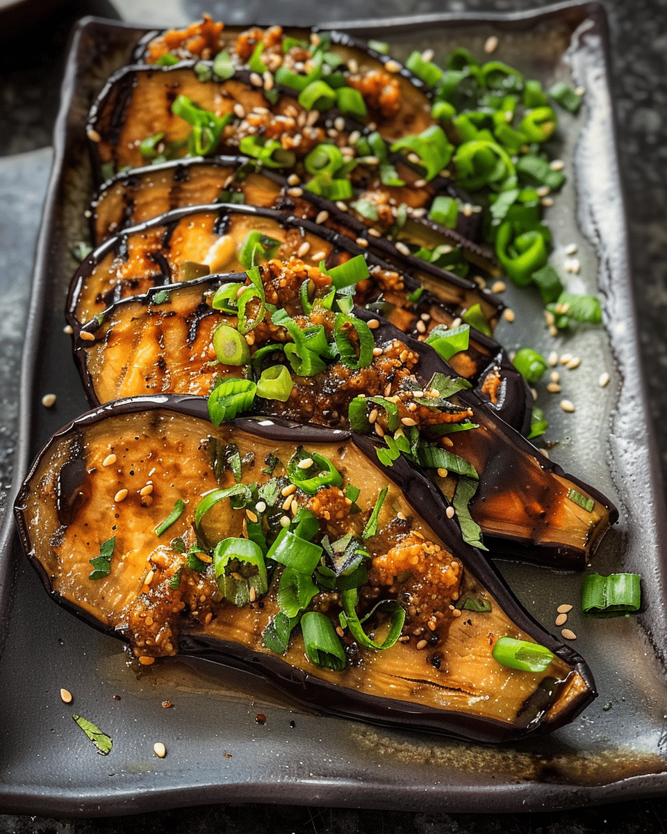 Spicy Miso Tahini Eggplant Recipe
