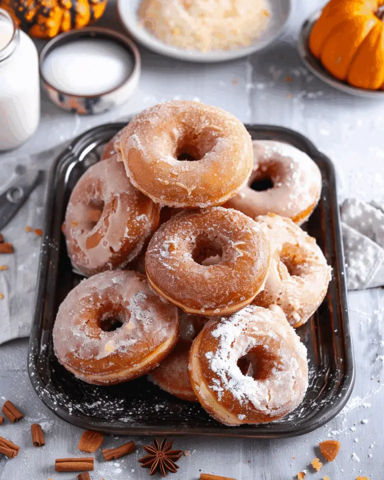 Pumpkin Cheesecake Brioche Doughnuts
