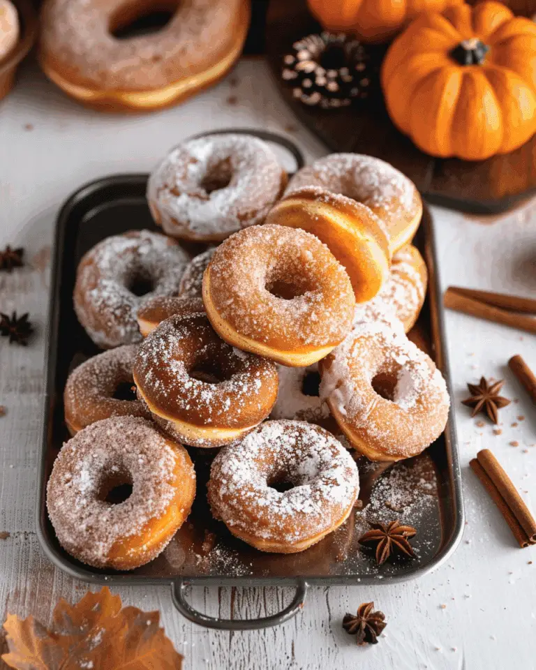 Pumpkin Cheesecake Brioche Doughnuts