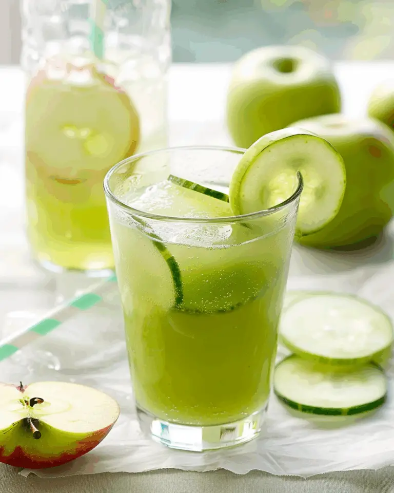 Agua Fresca with Cucumbers and Apples