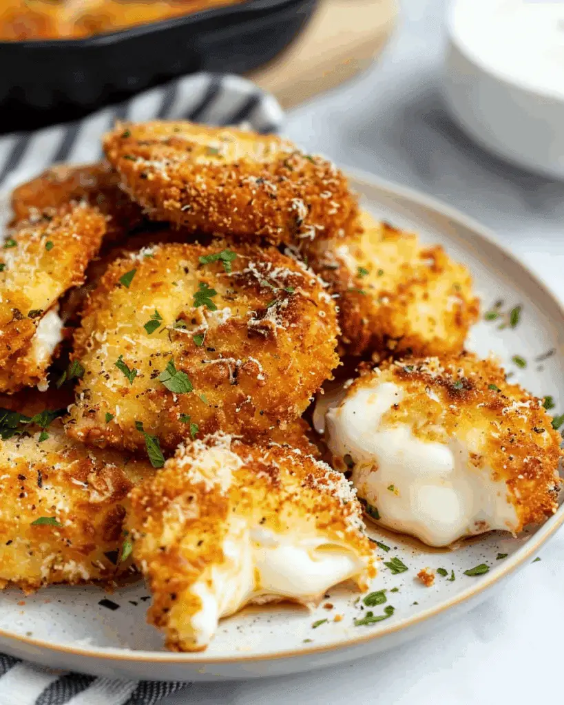 Air Fryer Mozzarella Medallions