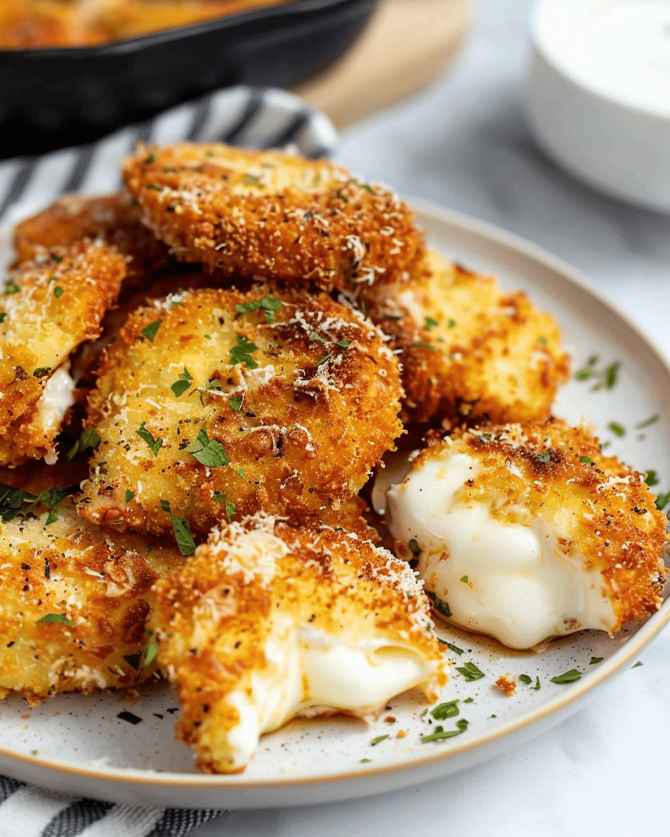 Air Fryer Mozzarella Medallions