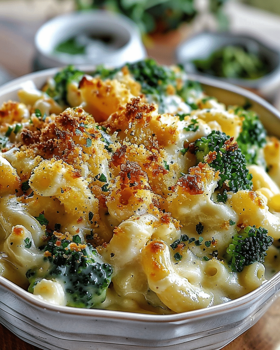 Fall Crockpot Mac and Cheese with Broccoli