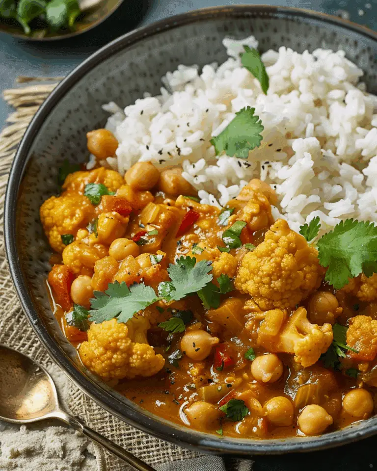 Cauliflower and Chickpea Curry Recipe