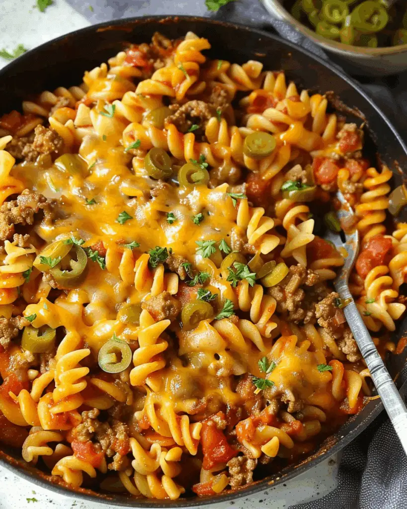 Cheeseburger Pasta {One Pot}