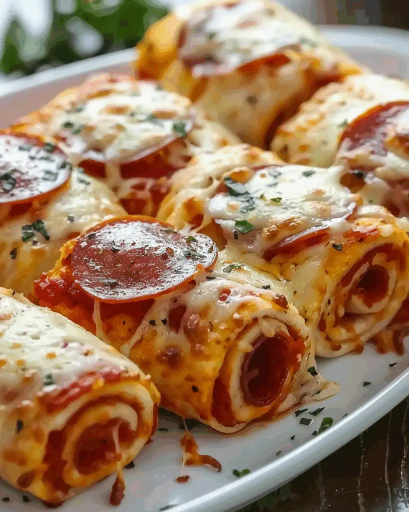 Cheesy Pepperoni Pizza Roll-Ups with Low-Carb Tortillas