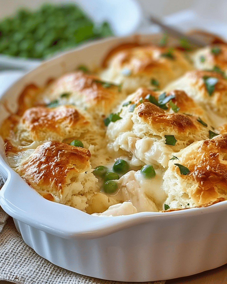 Chicken Bubble Biscuit Bake Casserole