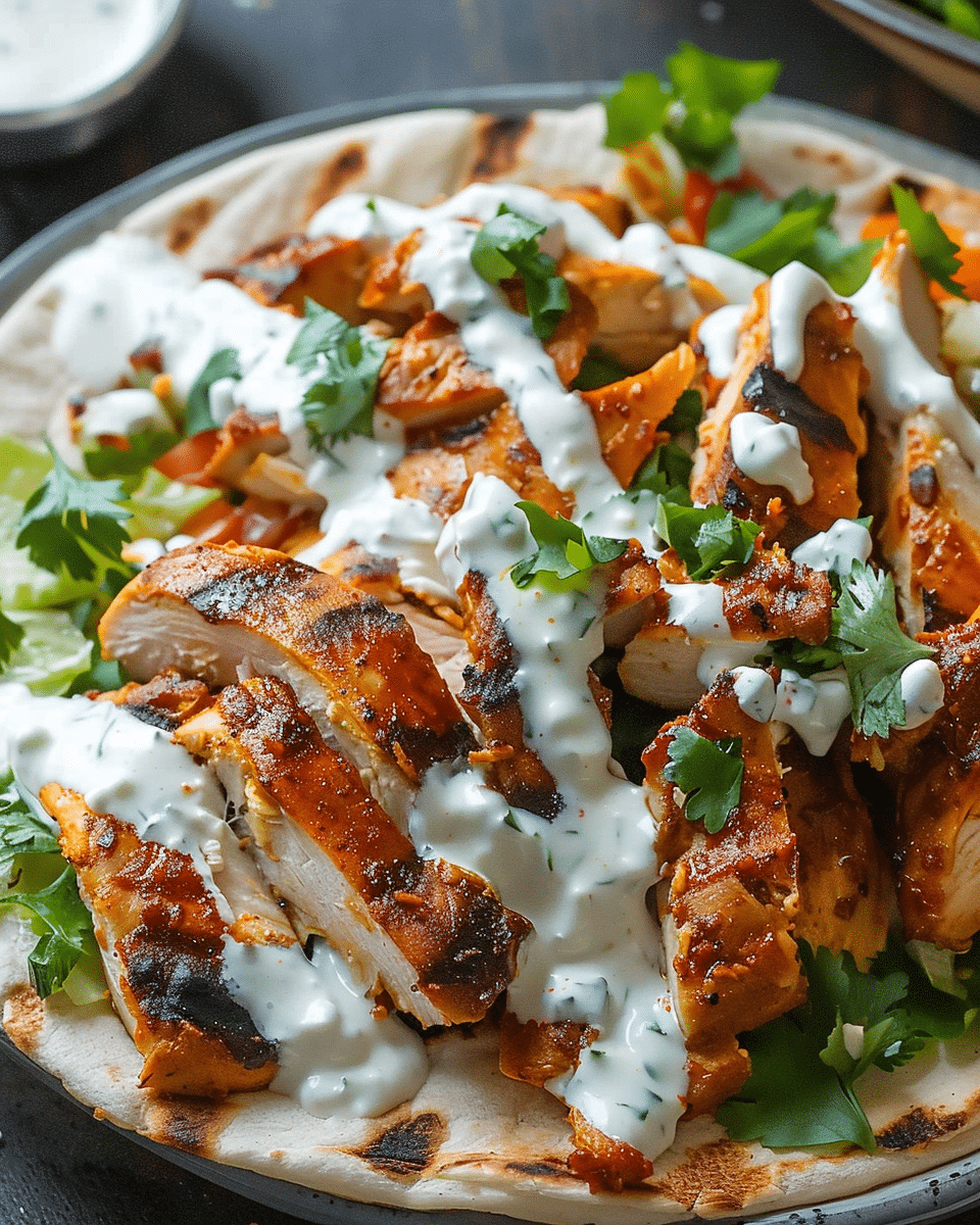 Chicken Shawarma with Yogurt Sauce