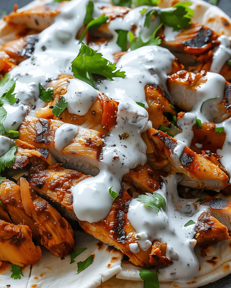 Chicken Shawarma with Yogurt Sauce