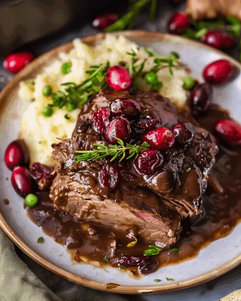 Slow Cooker Cranberry Pot Roast Recipe