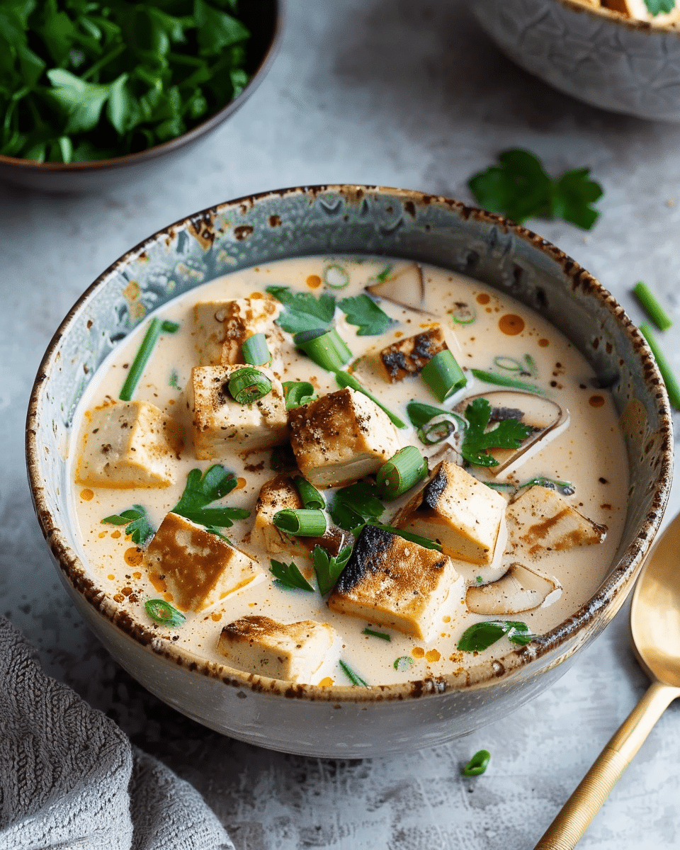 Creamy Coconut Tofu Soup for a Cozy Night In