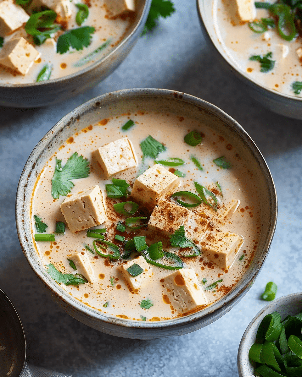 Creamy Coconut Tofu Soup for a Cozy Night In