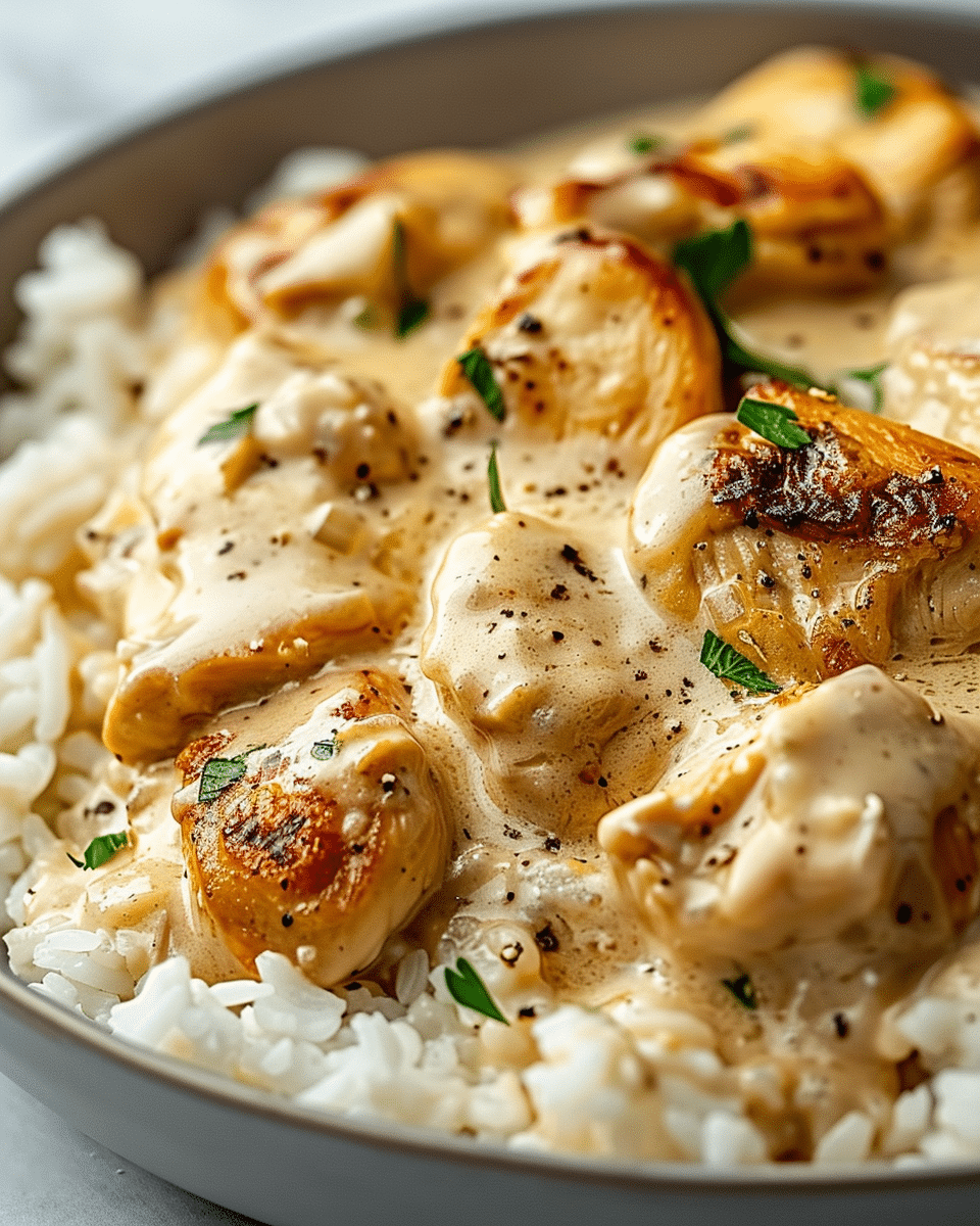 Creamy Smothered Chicken and Rice Recipe for Cozy Nights