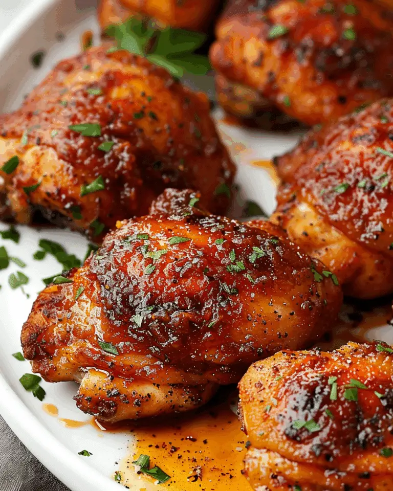 Crispy and Juicy BBQ Baked Chicken Thighs