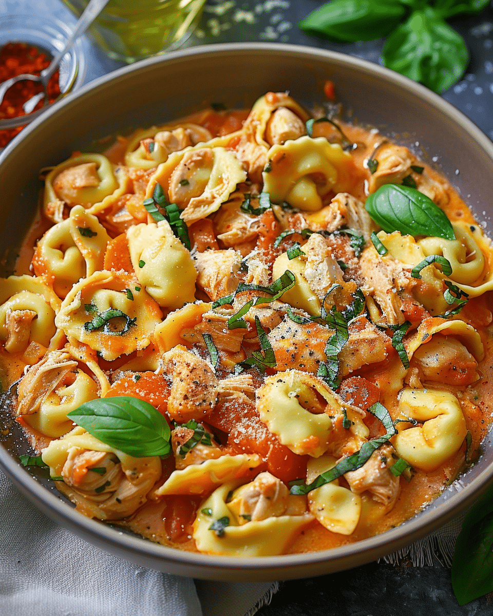 CrockPot Chicken Tortellini