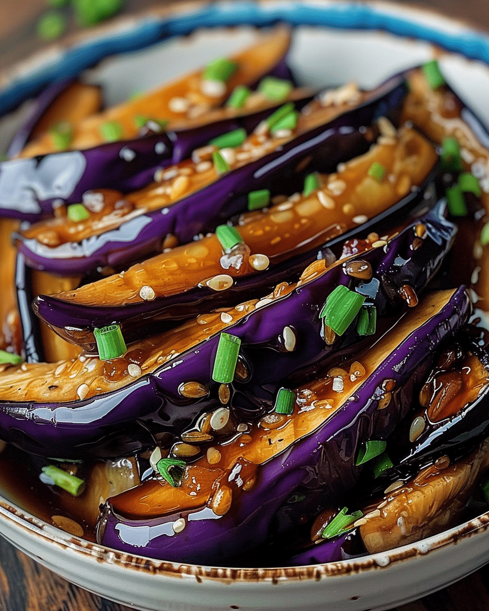 Delicious Chinese Eggplant with Garlic Sauce in 30 Minutes