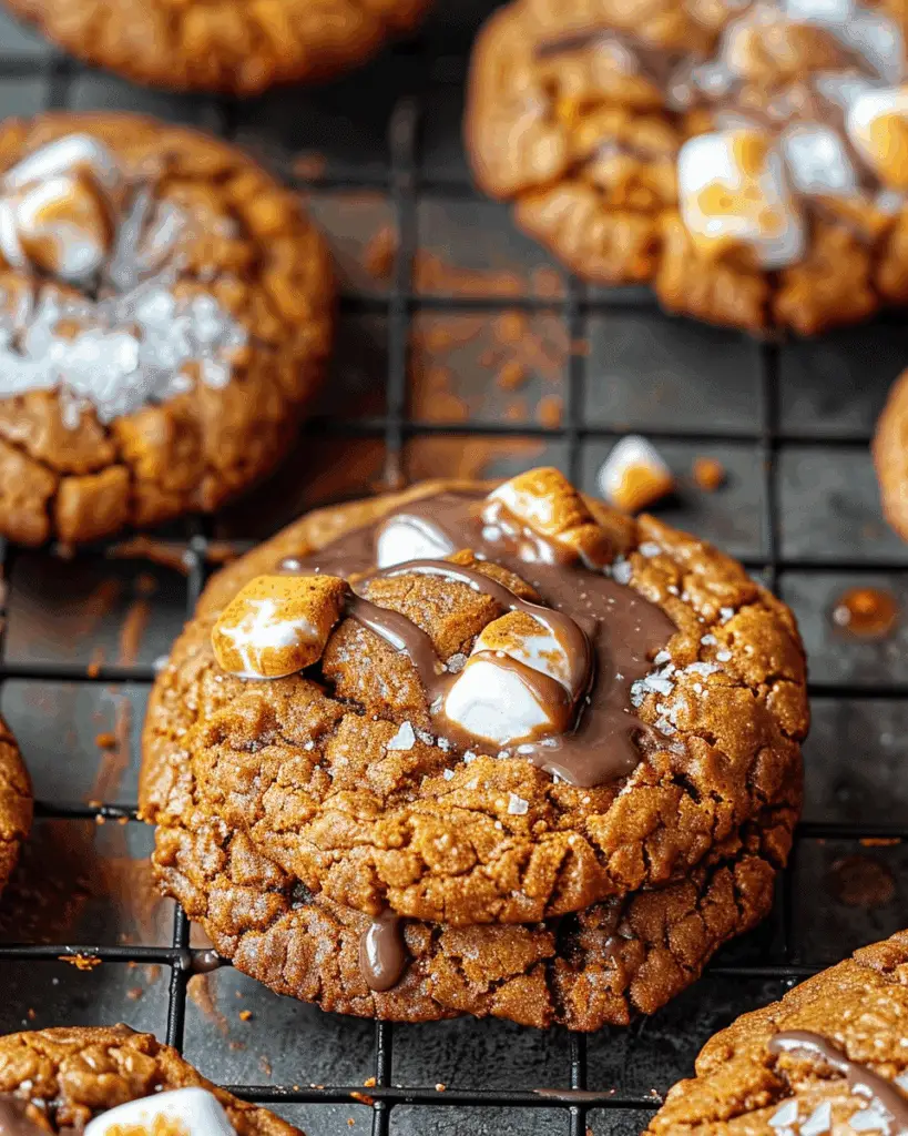 Delicious Pumpkin S’mores Cookies