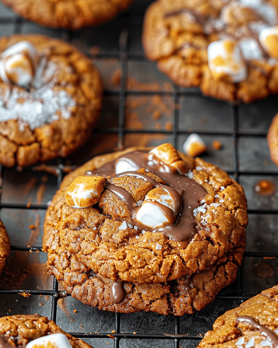 Delicious Pumpkin S’mores Cookies