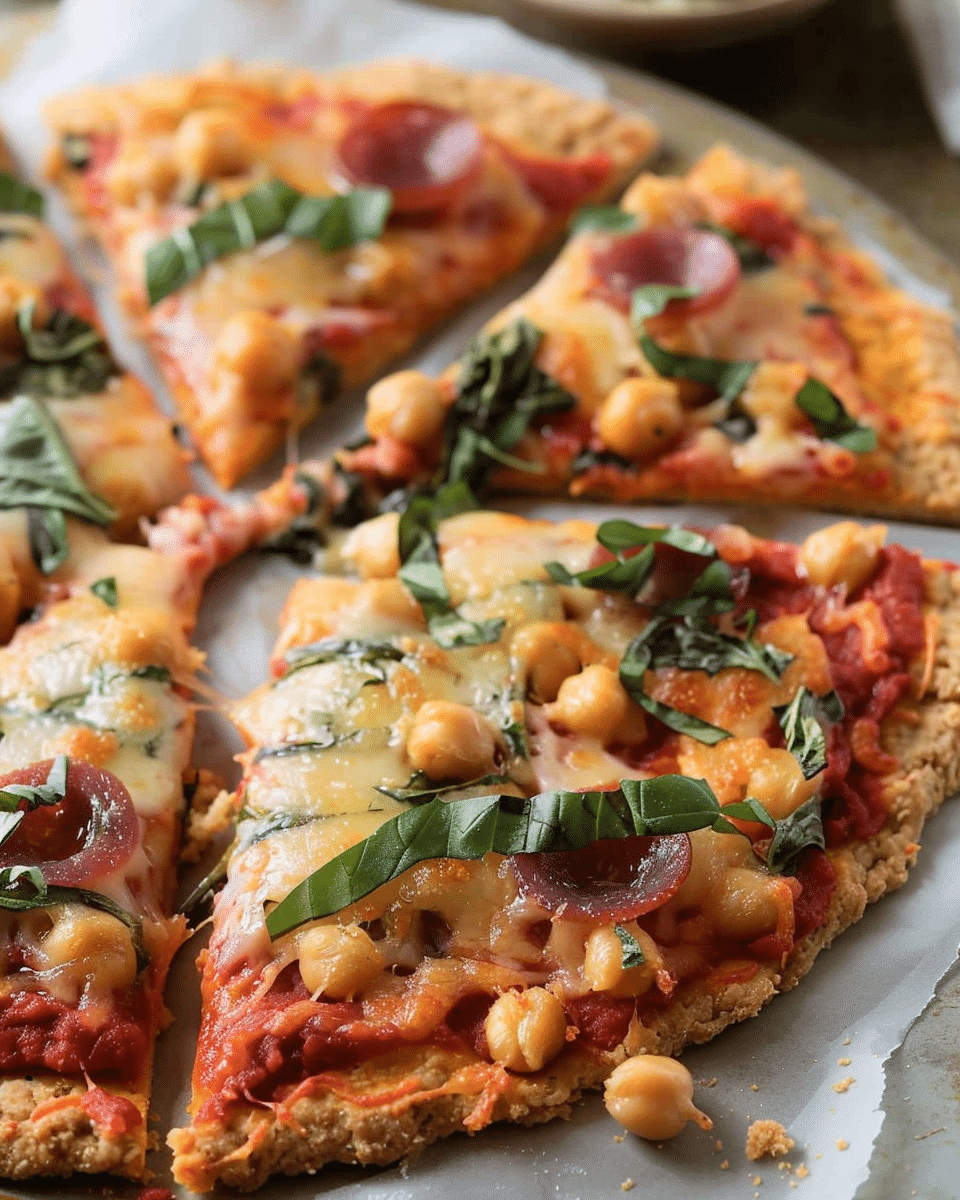 Easy Gluten-free Chickpea Pizza Crust