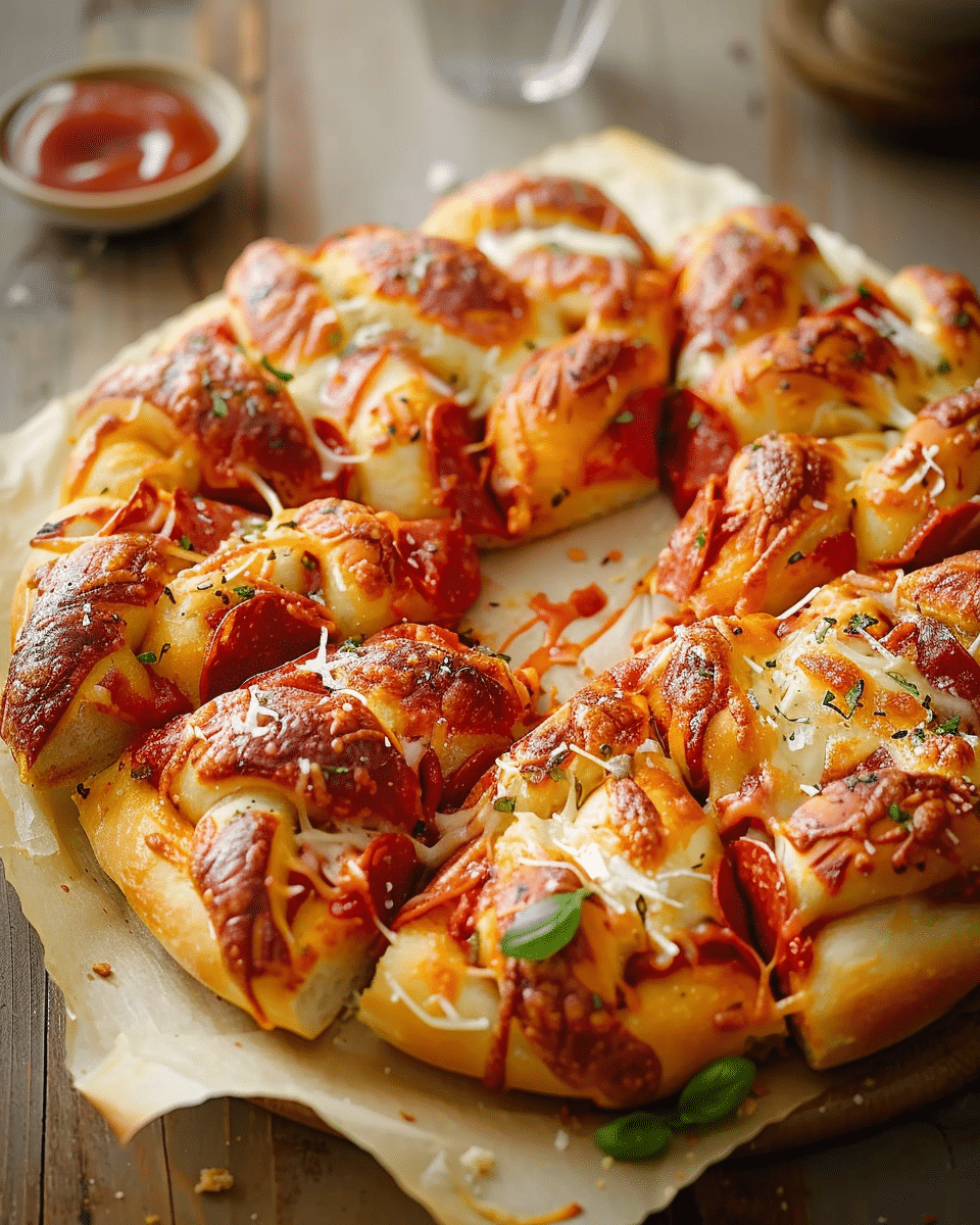 Pull Apart Twisted Pizza