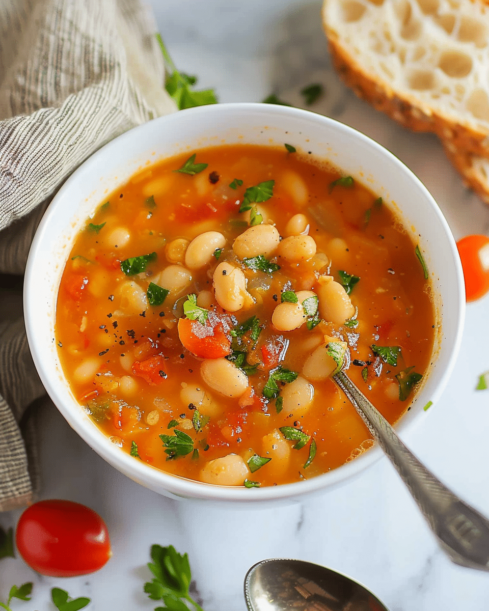 Fasolatha - White Bean and Tomato Soup