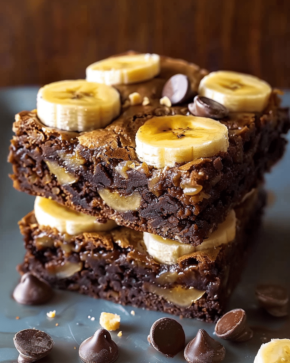 Fudgy Banana Bread Brownies – The Perfect Mix of Cake & Brownies!