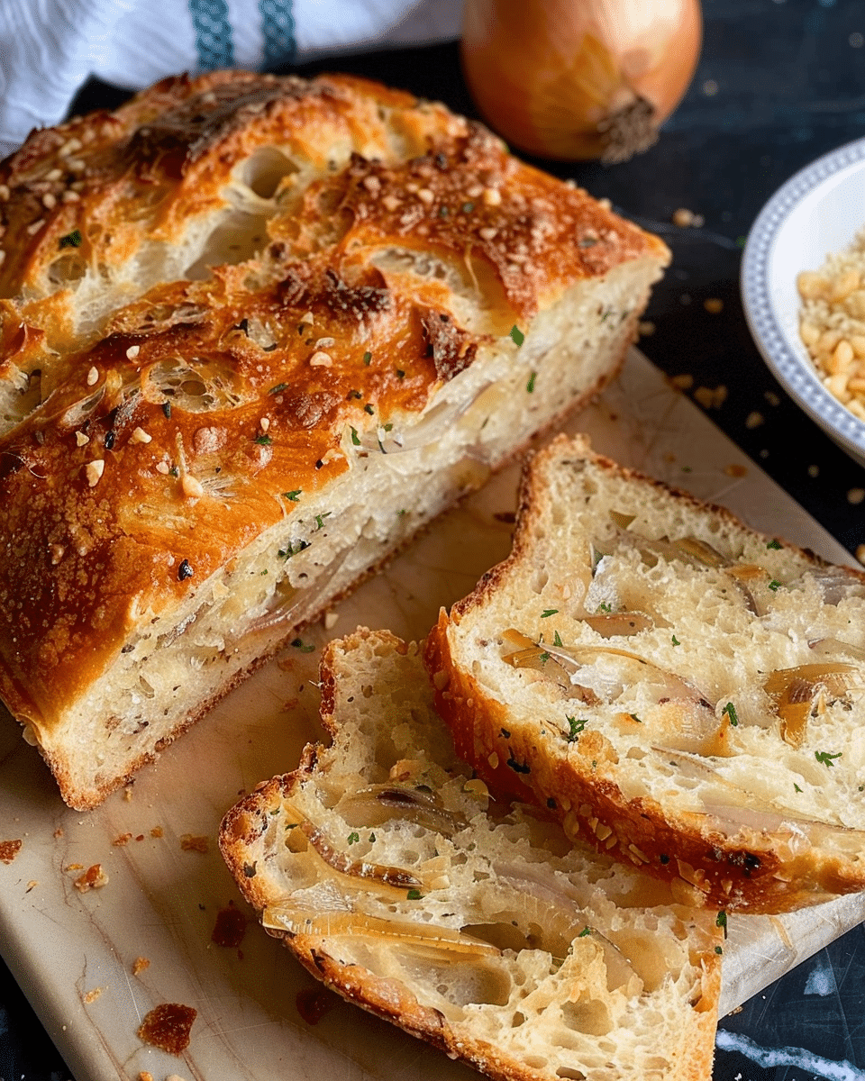 Garlic Onion Bread Recipe