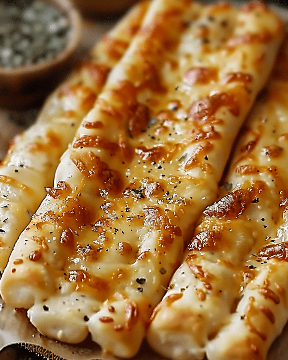 Golden Sourdough Cheesy Breadsticks That Everyone Will Love