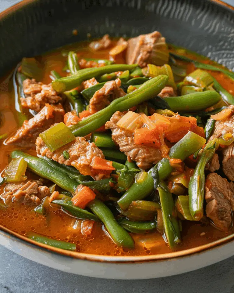 Etli Taze Fasulye – Green Bean Stew with Meat