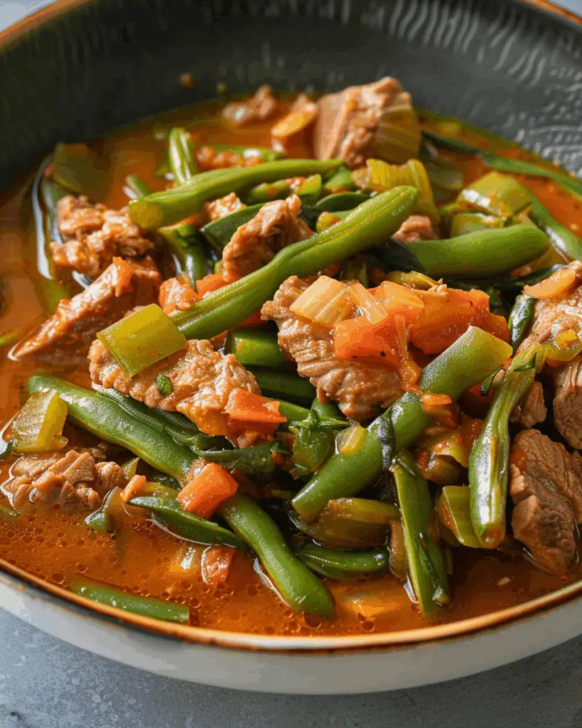 Etli Taze Fasulye – Green Bean Stew with Meat