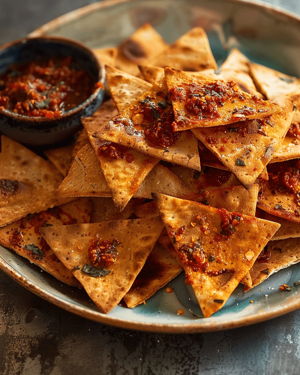 Hot Harissa Pita Chips