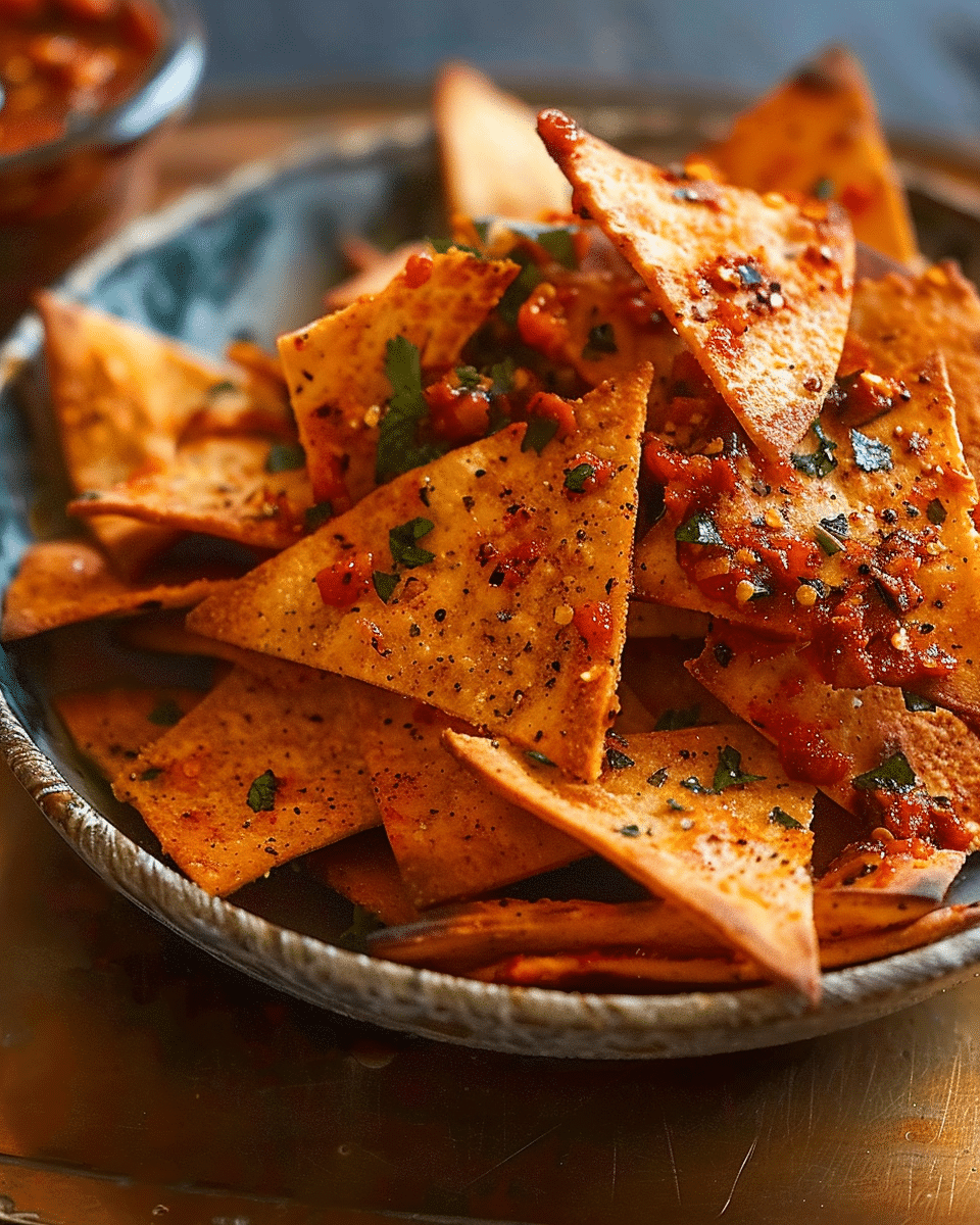 Hot Harissa Pita Chips