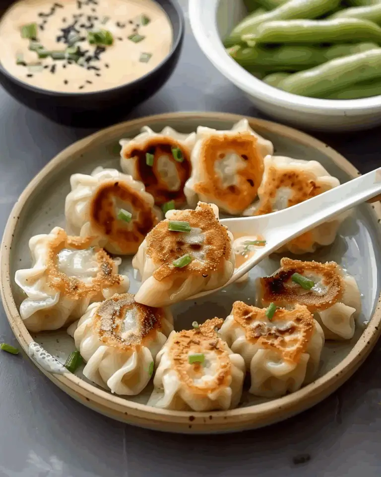Irresistible Spicy Ramen Dumplings with Cheesy Dipping Sauce