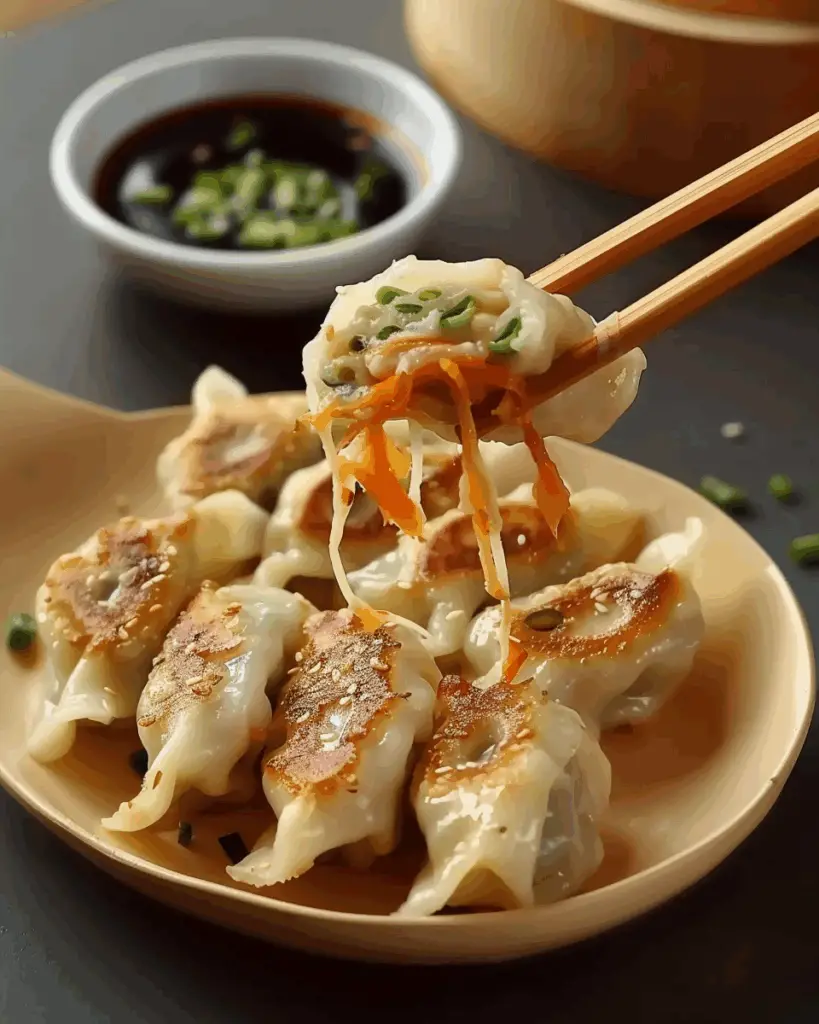 Irresistible Spicy Ramen Dumplings with Cheesy Dipping Sauce
