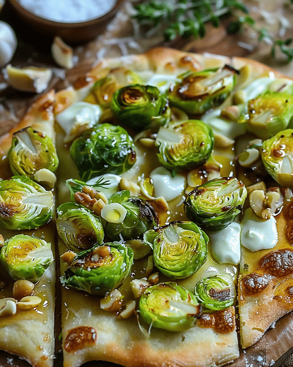 Maple Brussels Sprout Flatbread