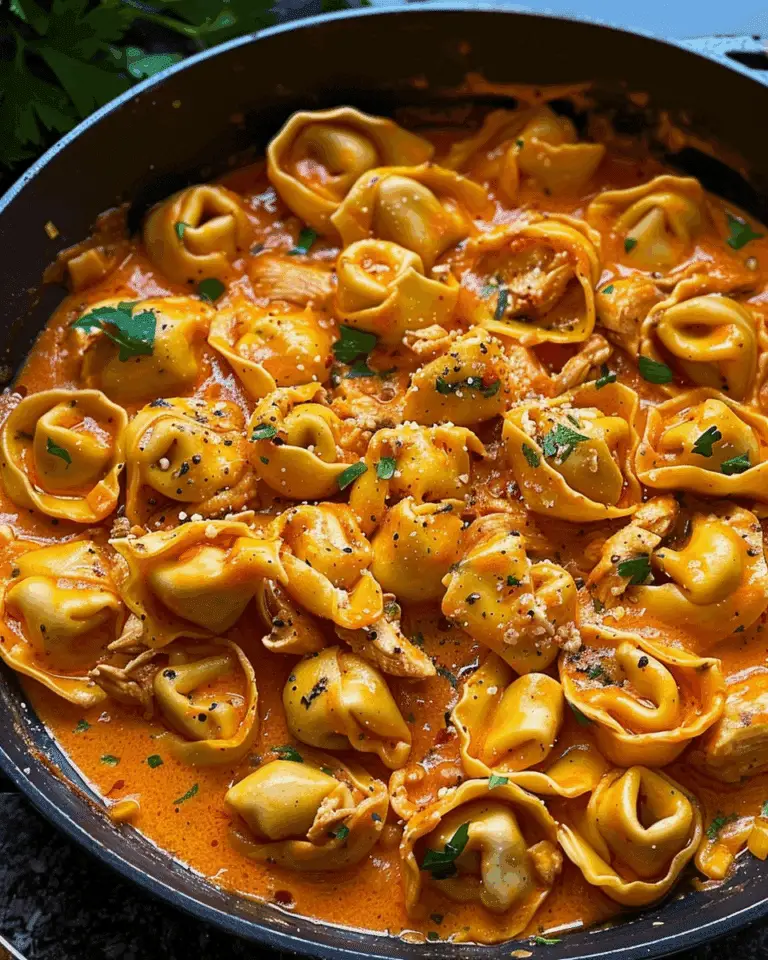 One-Pot Spicy Garlic Butter Chicken Tortellini