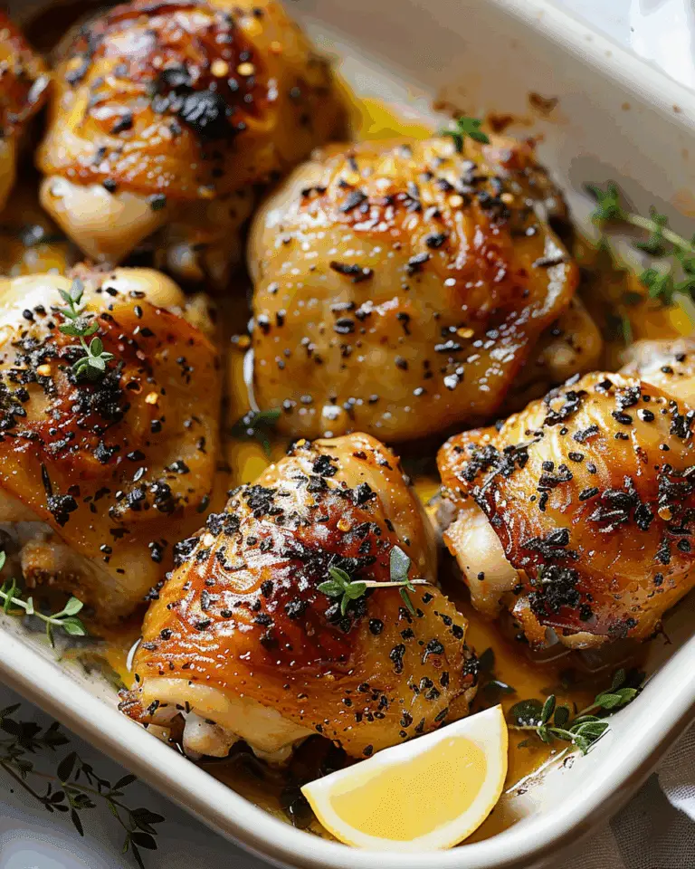 Oven Baked Chicken Thighs Recipe