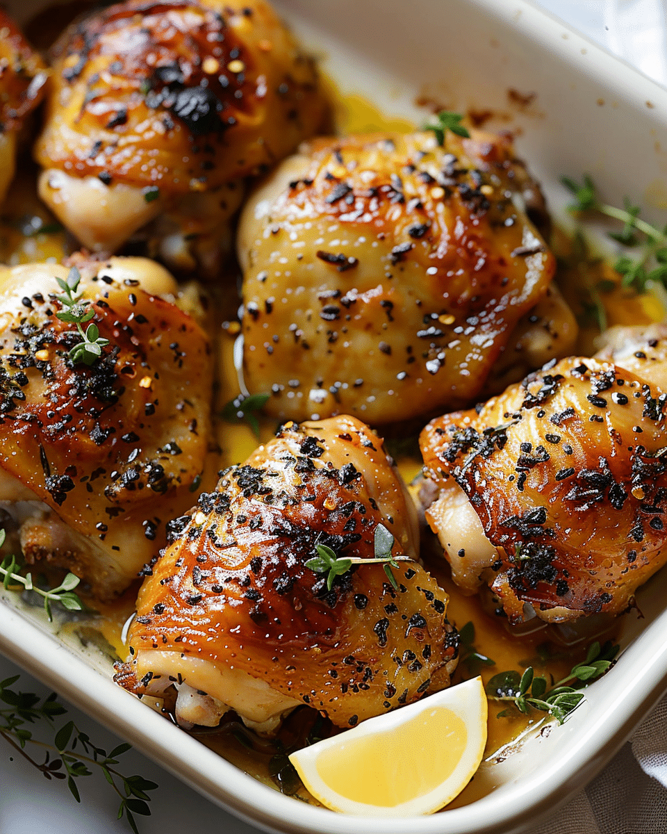 Oven Baked Chicken Thighs Recipe
