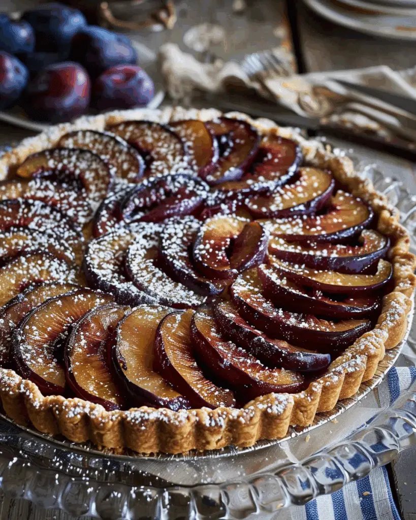 Plum Frangipane Tart