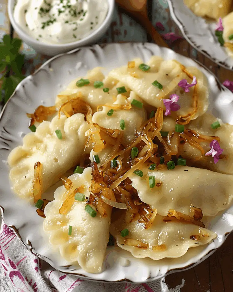 Potato Pierogi with Caramelized Onions