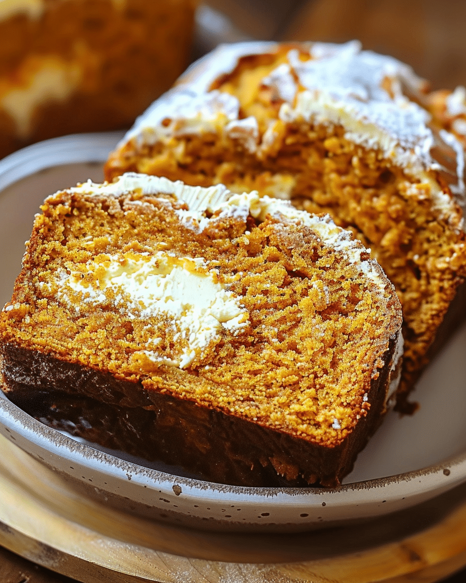 Pumpkin Cream Cheese Bread