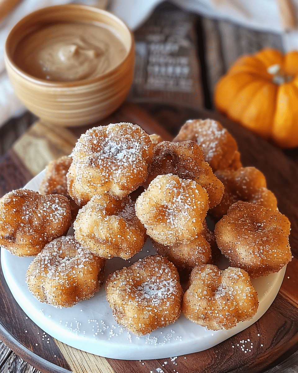 Pumpkin Spice Churro Bites