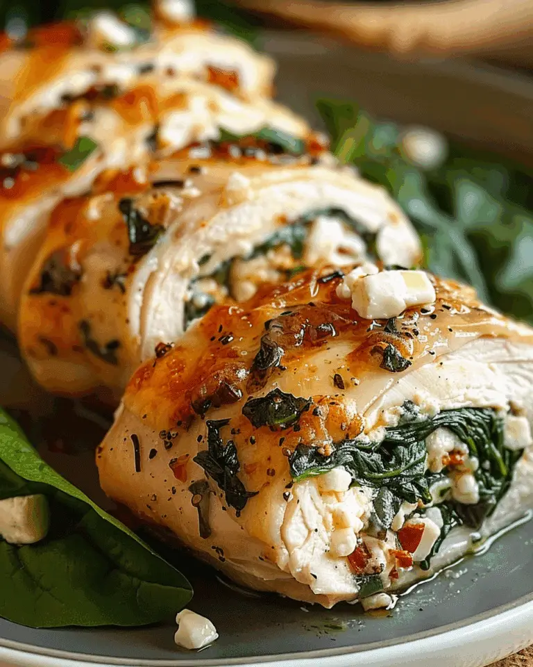 Rolled-Up Chicken with Feta and Spinach is a Must-Try!